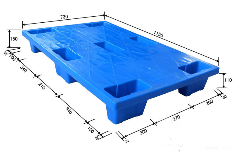 七脚平板1150塑料托盘