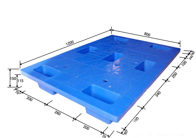 七脚平板1208塑料托盘