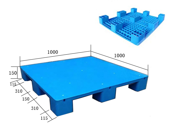 九脚平板1010塑料托盘