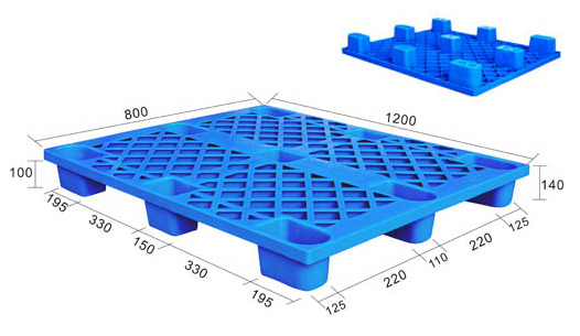 九脚网格1208塑料托盘