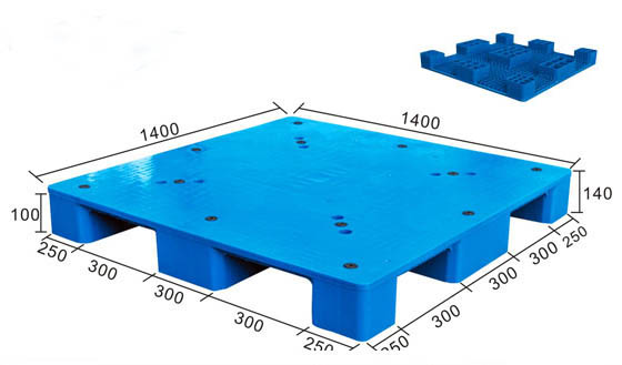 九脚平板1414塑料托盘
